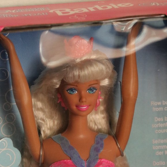 Rare Brand New Foreign International Bubbling Mermaid 1996 Barbie 90's doll - Picture 3 of 9